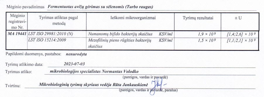 avizu su selenomis tyrimas